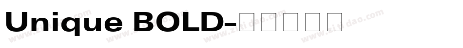 Unique BOLD字体转换